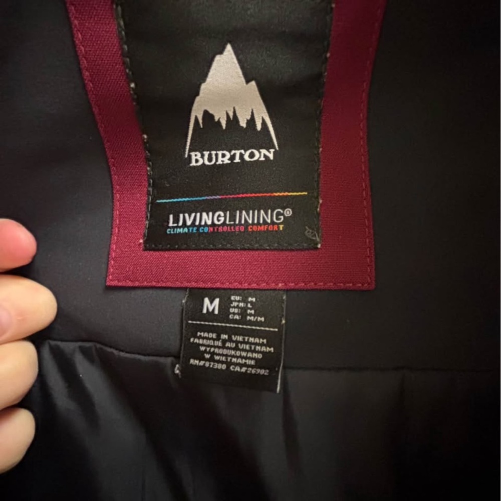 Burton Women's Deep Red Ski Jacket - Picture 3 of 5